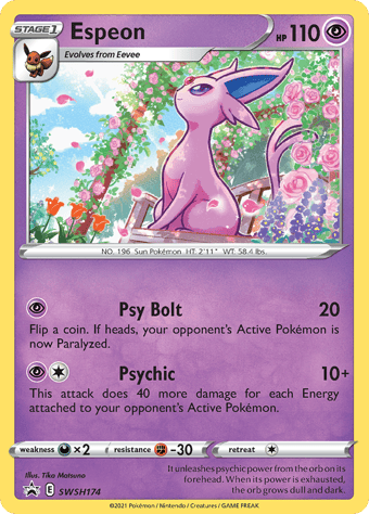 Espeon SWSH Black Star Promos Pokemon Card