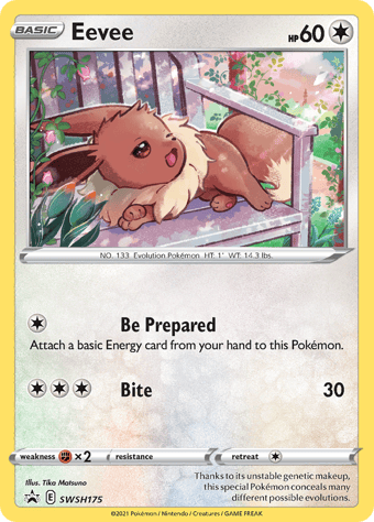 Eevee SWSH Black Star Promos Pokemon Card