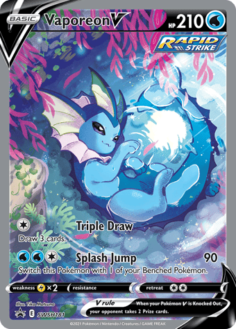 Vaporeon V SWSH Black Star Promos Pokemon Card