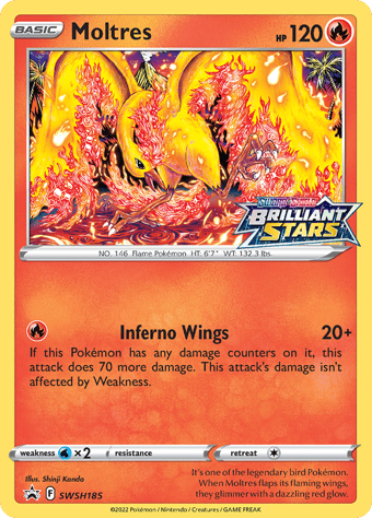 Moltres SWSH Black Star Promos Pokemon Card
