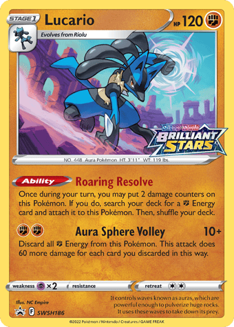 Lucario SWSH Black Star Promos Pokemon Card