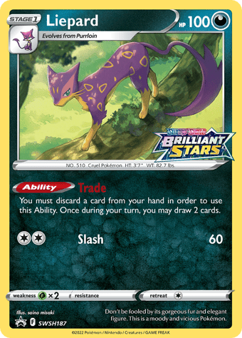 Liepard SWSH Black Star Promos Pokemon Card
