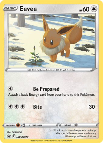Eevee SWSH Black Star Promos Pokemon Card