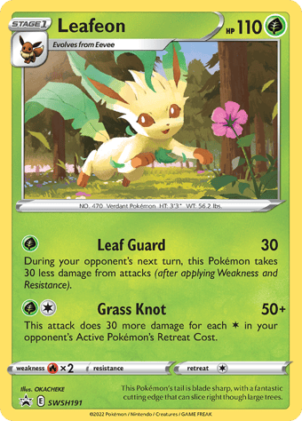 Leafeon SWSH Black Star Promos Pokemon Card