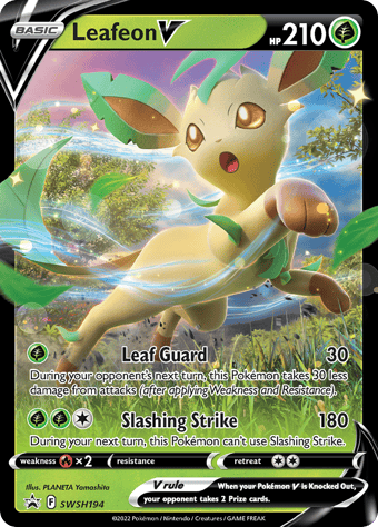 Leafeon V SWSH Black Star Promos Pokemon Card