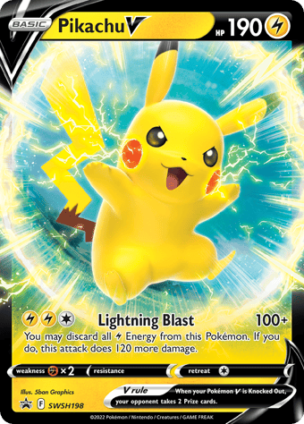 Pikachu V SWSH Black Star Promos Pokemon Card