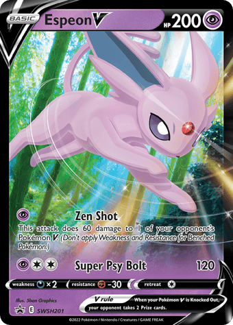 Espeon V SWSH Black Star Promos Pokemon Card