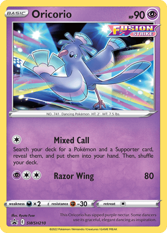 Oricorio SWSH Black Star Promos Pokemon Card