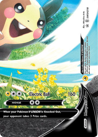 Morpeko V-UNION SWSH Black Star Promos Pokemon Card