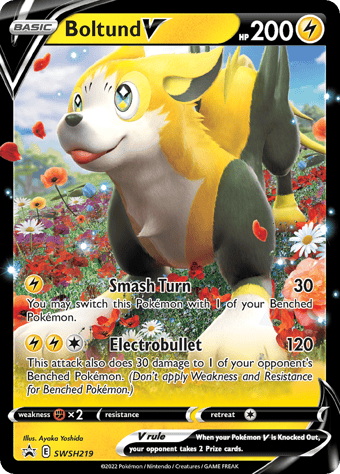 Boltund V SWSH Black Star Promos Pokemon Card