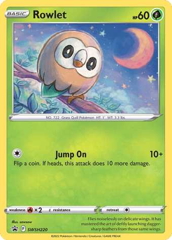 Rowlet SWSH Black Star Promos Pokemon Card