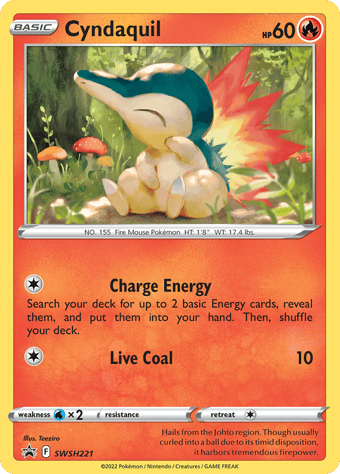Cyndaquil SWSH Black Star Promos Pokemon Card