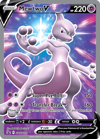 Mewtwo V SWSH Black Star Promos Pokemon Card