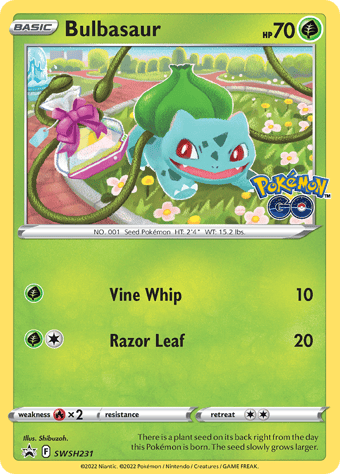 Bulbasaur SWSH Black Star Promos Pokemon Card