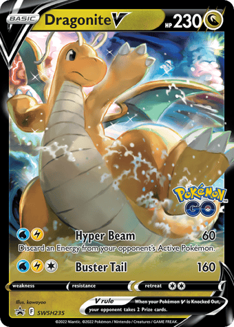 Dragonite V SWSH Black Star Promos Pokemon Card