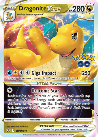 Dragonite VSTAR SWSH Black Star Promos Pokemon Card