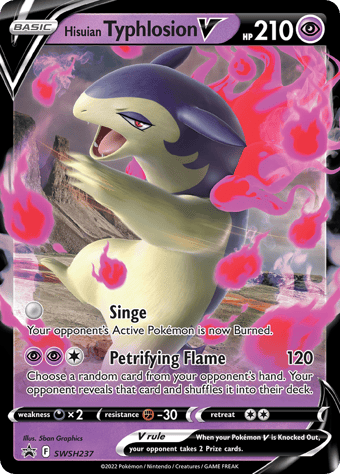 Hisuian Typhlosion V SWSH Black Star Promos Pokemon Card