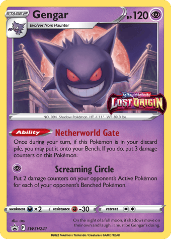 Gengar SWSH Black Star Promos Pokemon Card