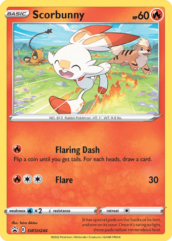 Scorbunny SWSH Black Star Promos Pokemon Card