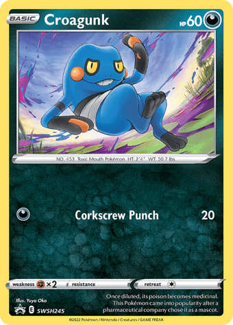 Croagunk SWSH Black Star Promos Pokemon Card