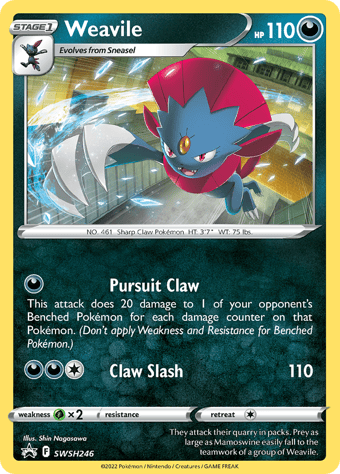 Weavile SWSH Black Star Promos Pokemon Card