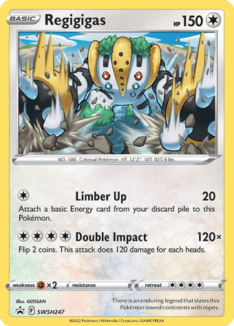 Regigigas SWSH Black Star Promos Pokemon Card