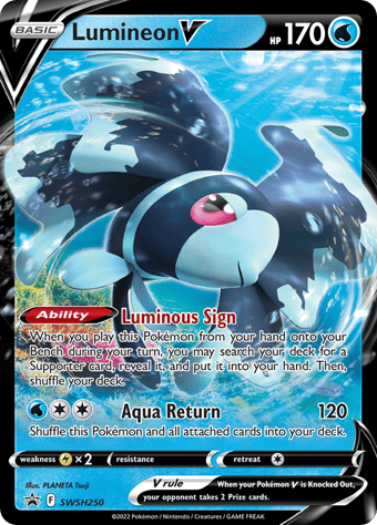 Lumineon V SWSH Black Star Promos Pokemon Card