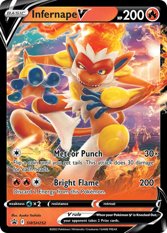 Infernape V SWSH Black Star Promos Pokemon Card