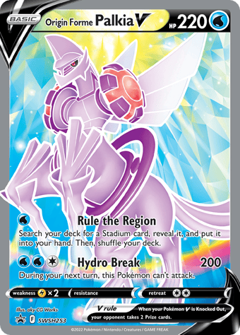 Origin Forme Palkia V SWSH Black Star Promos Pokemon Card