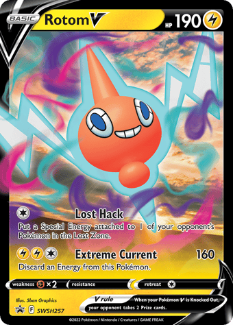Rotom V SWSH Black Star Promos Pokemon Card