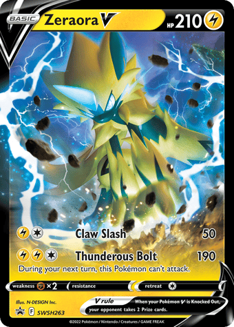 Zeraora V SWSH Black Star Promos Pokemon Card