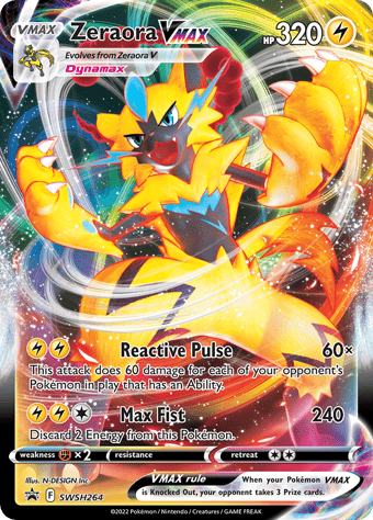 Zeraora VMAX SWSH Black Star Promos Pokemon Card