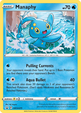 Manaphy SWSH Black Star Promos Pokemon Card