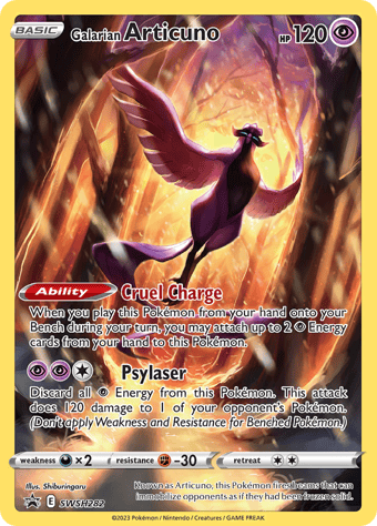 Galarian Articuno SWSH Black Star Promos Pokemon Card