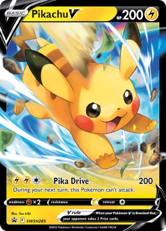 Pikachu V SWSH Black Star Promos Pokemon Card