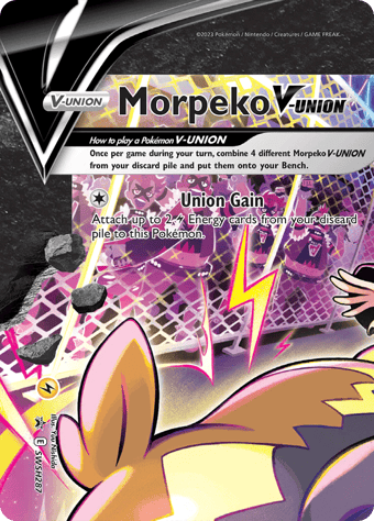 Morpeko V-UNION SWSH Black Star Promos Pokemon Card