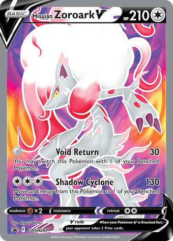 Hisuian Zoroark V SWSH Black Star Promos Pokemon Card
