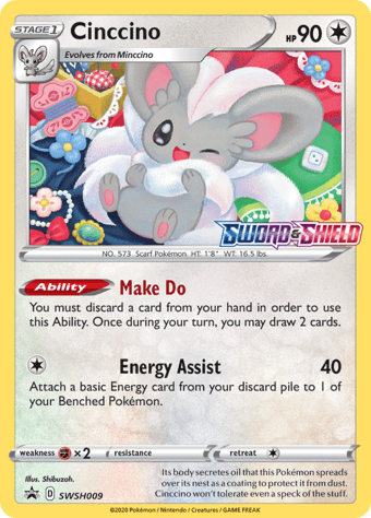 Cinccino SWSH Black Star Promos Pokemon Card