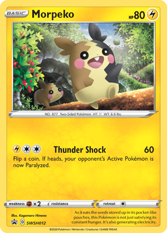 Morpeko SWSH Black Star Promos Pokemon Card
