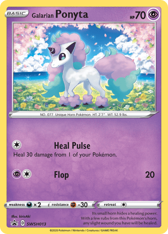 Galarian Ponyta SWSH Black Star Promos Pokemon Card