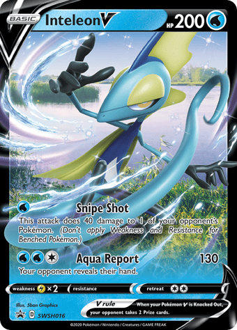 Inteleon V SWSH Black Star Promos Pokemon Card