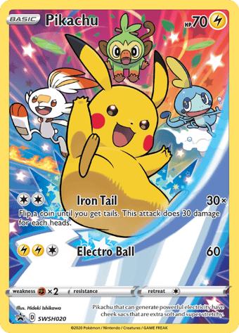 Pikachu SWSH Black Star Promos Pokemon Card