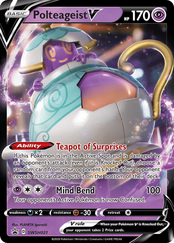 Polteageist V SWSH Black Star Promos Pokemon Card