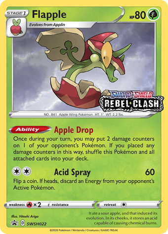 Flapple SWSH Black Star Promos Pokemon Card