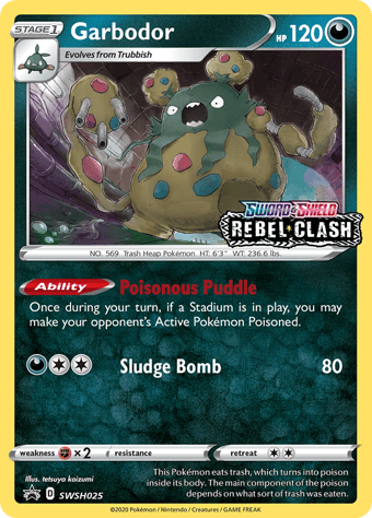 Garbodor SWSH Black Star Promos Pokemon Card