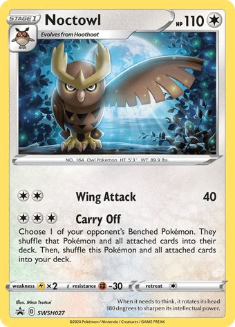 Noctowl SWSH Black Star Promos Pokemon Card