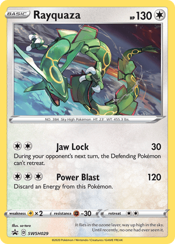 Rayquaza McDonald's 2025 Pokemon Card