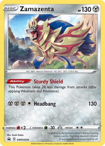Zamazenta SWSH Black Star Promos Pokemon Card