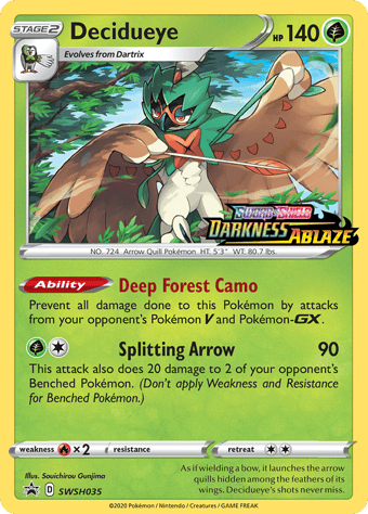 Decidueye SWSH Black Star Promos Pokemon Card
