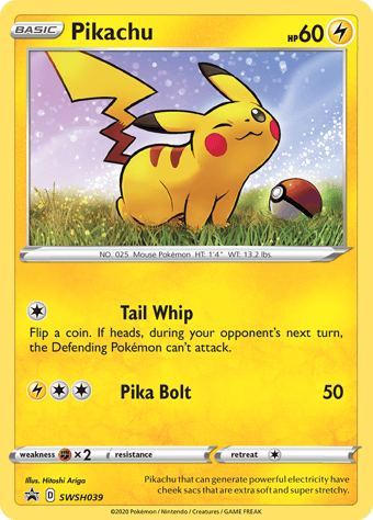 Pikachu SWSH Black Star Promos Pokemon Card
